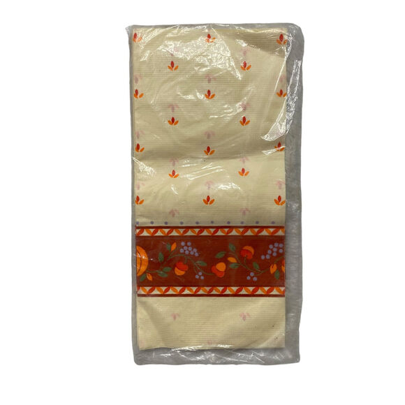 HALLMARK Ambassador Vintage *NEW* Thanksgiving Fall Table Cover Paper 54x102 in. - Picture 2 of 3